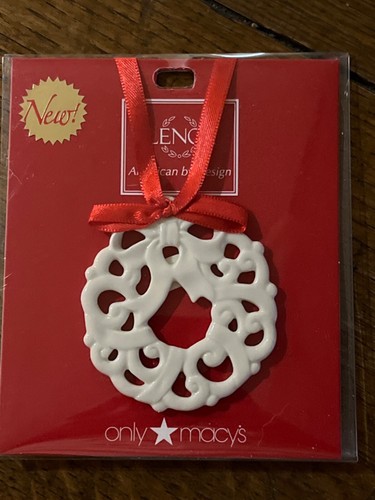 Lenox Ornament Pierced Snowflake Charm Christmas Holiday Macy's 2.6" NIP NWT - Picture 7 of 8