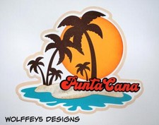 PUNTA CANA KID TITLE premade paper piecing scrapbook diecut page piece 3D page