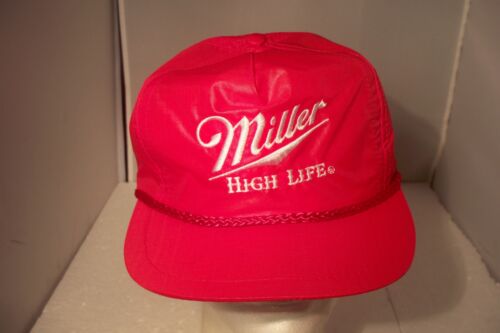 Vintage Miller High Life Red Rope Adjustable Hat - Picture 1 of 11