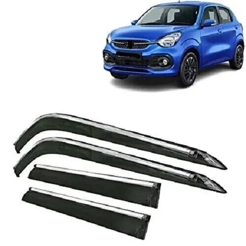 Car Wind Deflectors Rain Guard Door Visors for Maruti Suzuki Celerio, Model 2021