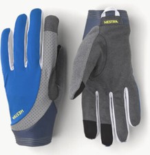 hestra apex reflective bike gloves royal blue bicycle Size 10