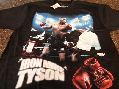 Mike Tyson Collection Black Large SS T-Shirt Iron Mike Ringside Brand ...
