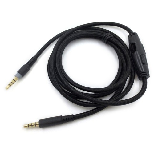 AUX Cable Jack 3.5mm Cable 2 Plugs Extension Replacement Gaming Headset - Photo 3/8