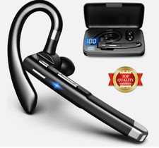 Trucker Wireless Mic Blue Parrot Bluetooth Noise Cancelling Headset Earpiece New