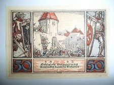 ANTIQUE 50 PFENNIG BANKNOTE GERMANY 1921 SPL