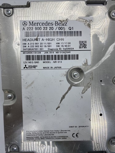 Mercedes W222 Headunit A-High CHN Navi Comand Radio Navigation A2229002220 - Afbeelding 2 van 5