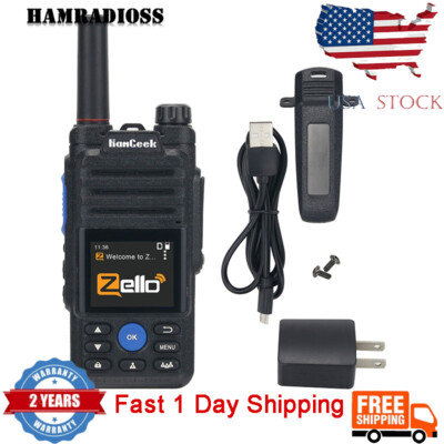 4G POC walkie talkie Wifi Bluetooth 2/3/4G Network Radio For Zello Real-ptt US