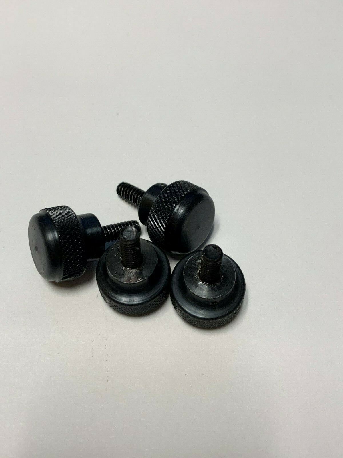 Knurled Dome Knob Assembly,3/4" Black Oxide Steel, 1032 x 1/2" Stud