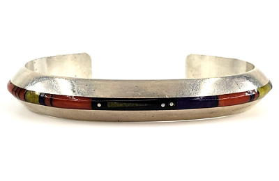 アクセサリー Harrison Jim Silver Wide Cuff Bracelet JIM HARRISON NAVAJO Sterling Silver Cuff Bracelet Bangle Stone