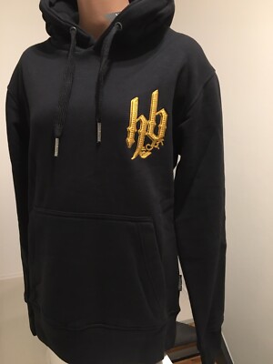 Hooded Sweatshirt Hoodboyz Hooded Sweatshirt Hoodie K13 Street Black Gold Pullover