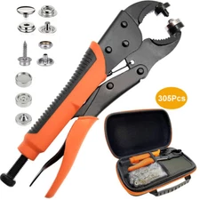 Heavy Duty Snap Fastener Tool Kit Boat Cover Metal Snaps Canvas Sew Sewing Tarp