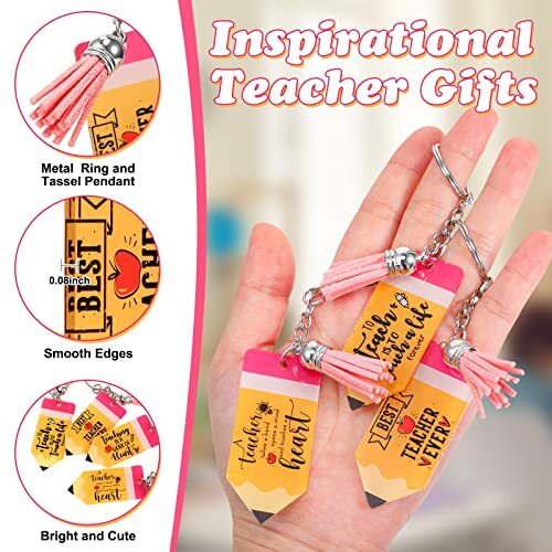 20 Sets Teacher Keychains Gifts Teacher Appreciation Gifts Bulk Acrylic ...