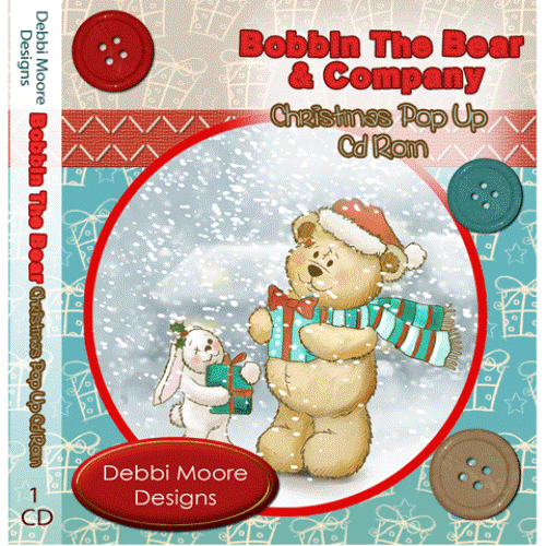 Debbi Moore Designs Bobbin The Bear Christmas Pop UP CD Rom (293893) - Picture 3 of 3