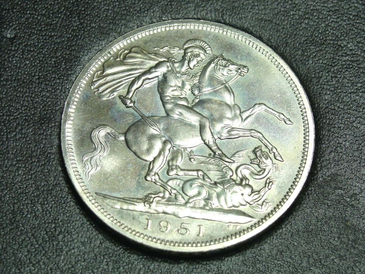 1951 George VI Festival Of Britain 5 Shillings Coin In Original