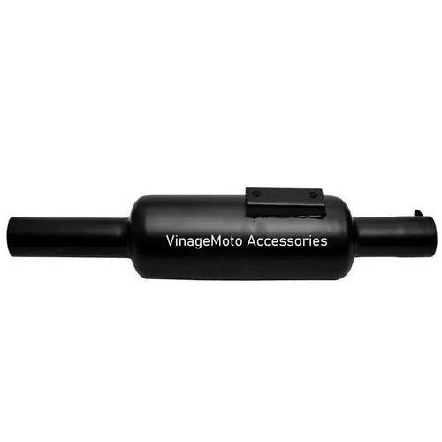Fits For Royal Enfield Classic Reborn 350cc Small Punjab Silencer Black Empty - Picture 5 of 8