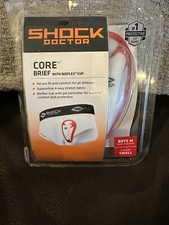 Shock Doctor Core Brief With Bioflex Protective Cup- Boys Medium- Cup Size Small