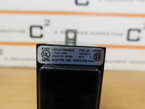 Cutler Hammer M1640 1-Pole Circuit Breaker *Lot of 6* Used CSQ - Bild 2 von 4