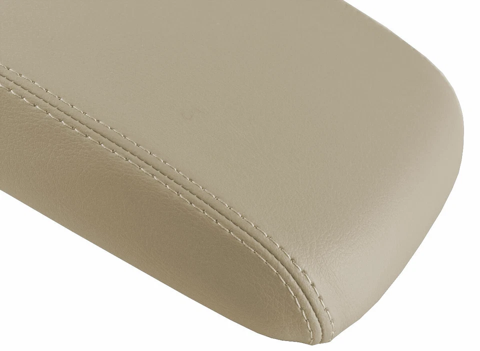 Tampa de console apoio de braço capa couro para VW Passat 2011-2018 bege - Imagem 2 de 4