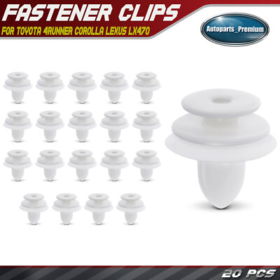 20x 11mm Nylon Board Inside Trim Panel Retainer Clip for Toyota 4Runner Lexus