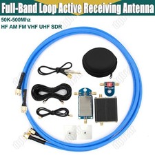 50K-500MHz Full-Band Small Loop Antenna Amplifier HF AM FM VHF UHF SDR Receiver