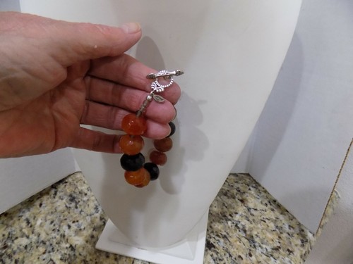 Barse Natural Carnelia Onyx 8" Toggle Bracelet .925 Sterling Amazing Stones - Picture 8 of 8