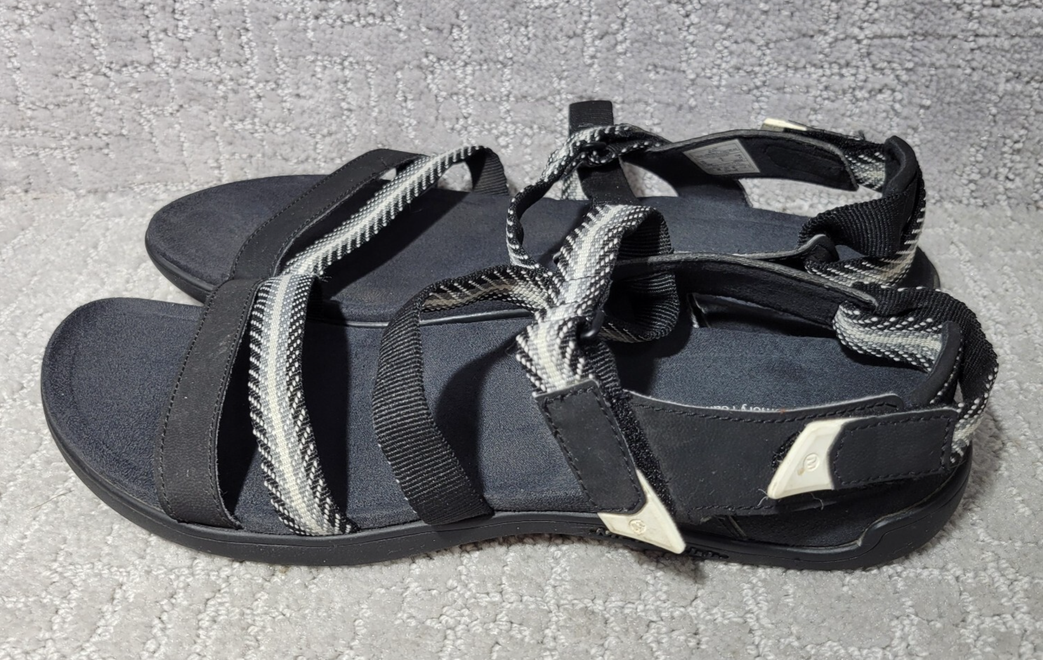 Sandali da donna Merrell Cush Lattice taglia US 10 neri grigi slide.