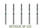 50Pcs Dental Diamond Burs FG Flat End 837/012C SF-11C Cylinder Coarse High Speed