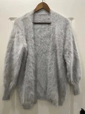 Angora Blended Cardigan | Ultra Fluffy & Super Soft Knit