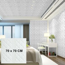 3D Texture Foam Tile Brick Self Adhesive Wallpaper Ceiling Panel Wall Sticker UK