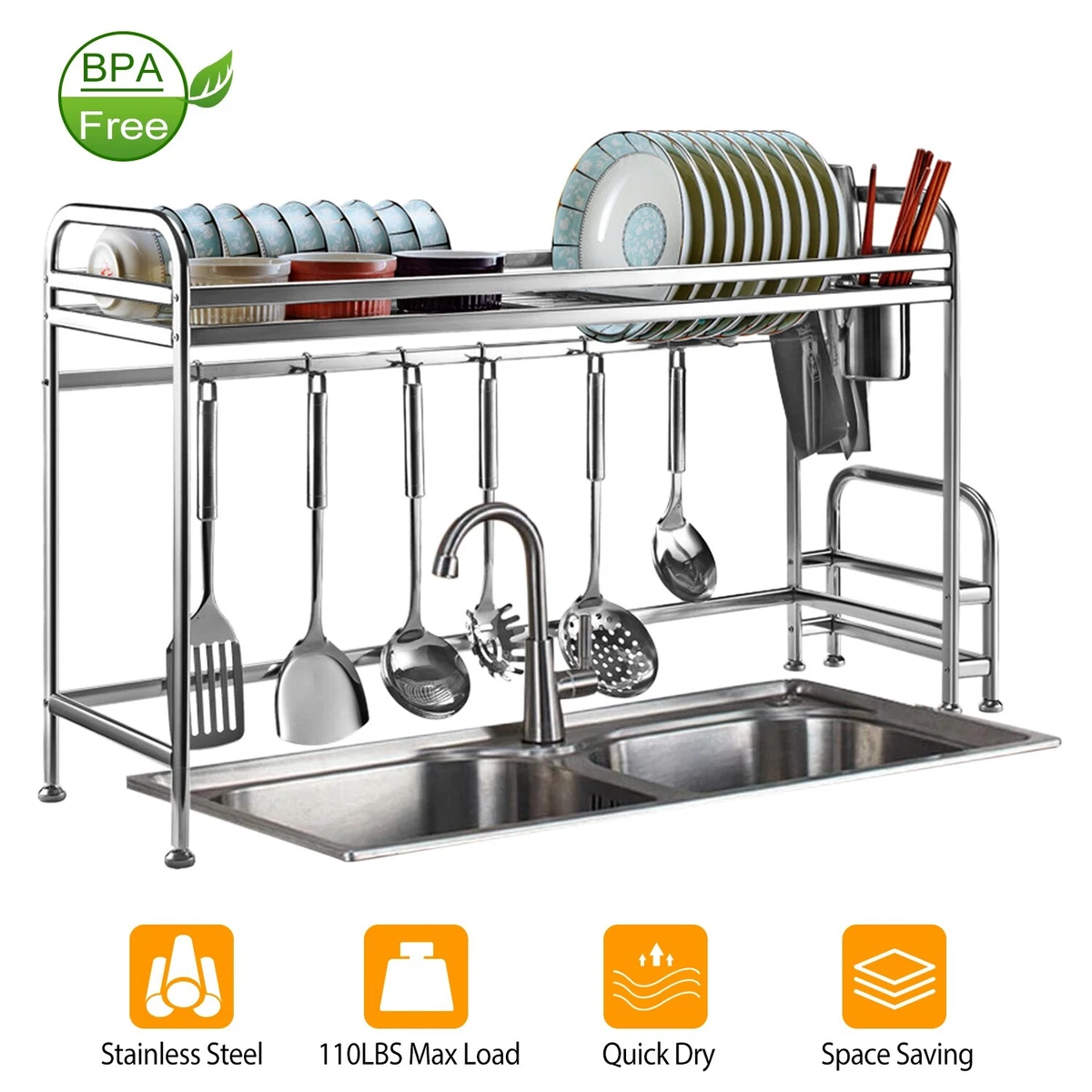 Polder Stainless Steel Dish Rack