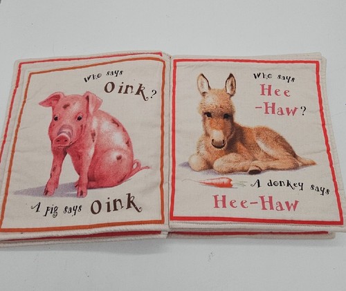 John Butler Animal sounds WHO SAYS WOOF Fabric Panel 7300 - Picture 3 of 7