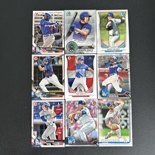 Los Angeles Dodgers Rookie RC Lot (9) - Bowman Baseball (L184)