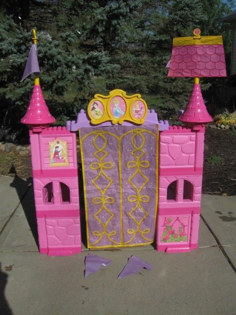 pink mega bloks disney princess castle