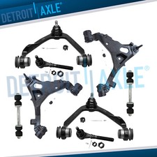 Front Upper Lower Control Arms Tie Rods Sway Bars For 1997 - 1999 Ford F-150