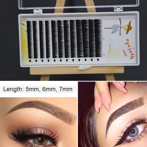 10mm pro individual j curl false eyebrow mink extensions