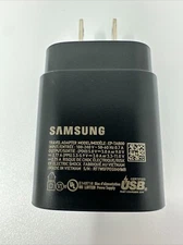 New Original Samsung USB C to USB C Cable BLACK GH39-02111A with 25 Watt Charger