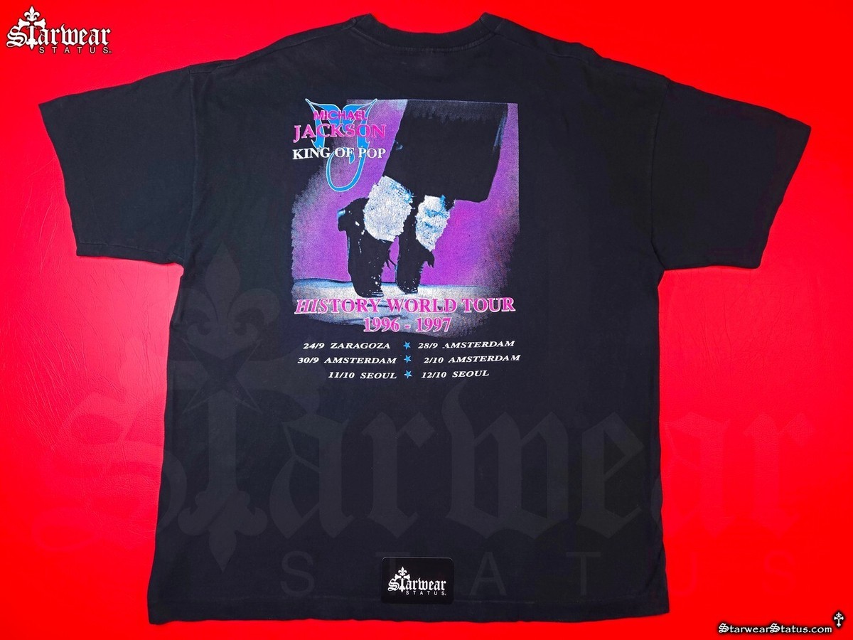 jacket Jackson ヴィンテージ90年代 Tシャツ RARE 90s Michael Jackson HISTORY Tour Vintage Band Tee XXL MJ