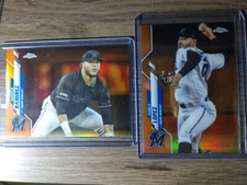 2020 Topps Chrome /25- PABLO LOPEZ #152 & Harold Ramirez #106 ORANGE REFRACTORS