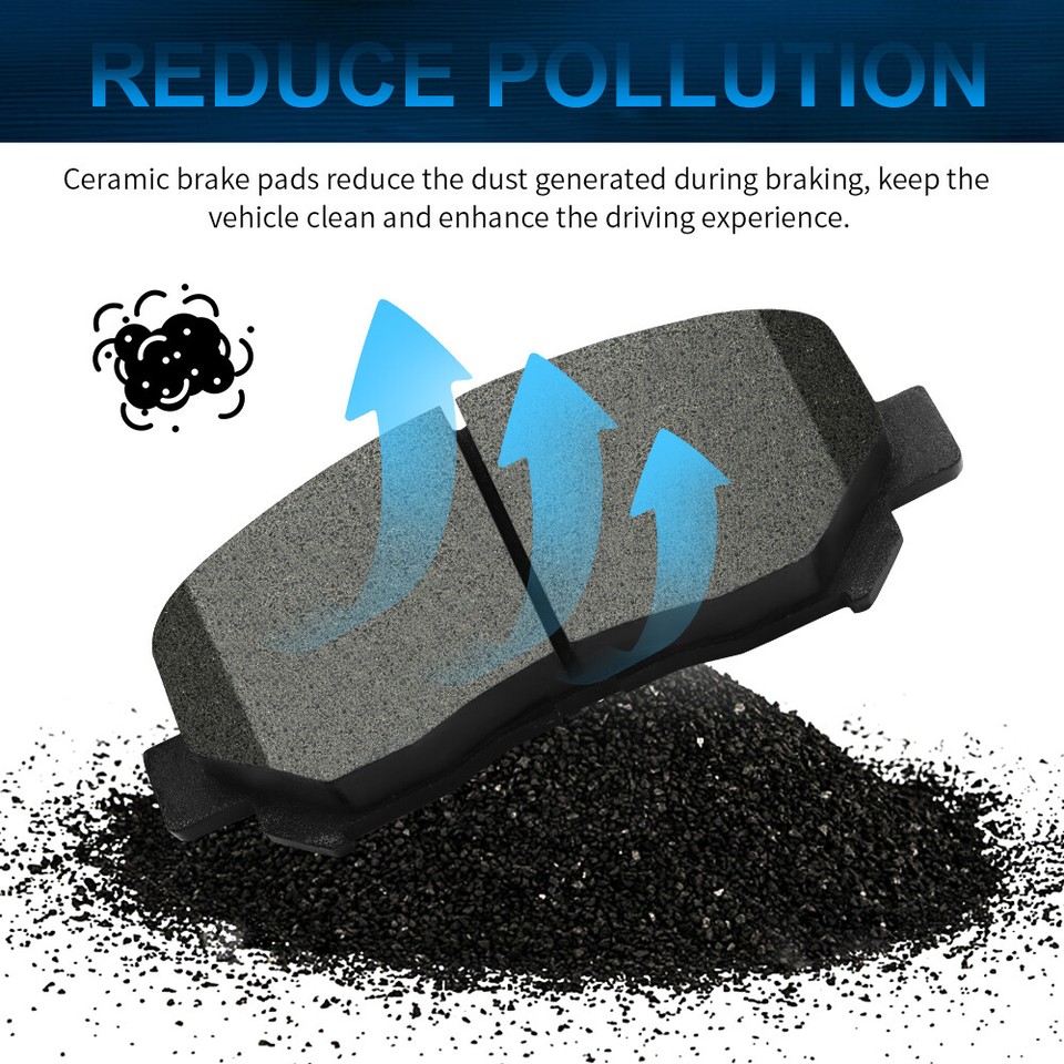 Front + Rear Ceramic Brake Pads Kit For Toyota Camry Lexus ES350 Avalon