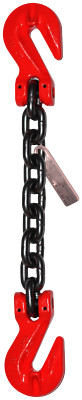 1/2'' x 15' Lifting Chain Grade 80 Grab Hook Crane 12,000 lbs Binder Tow Tagged