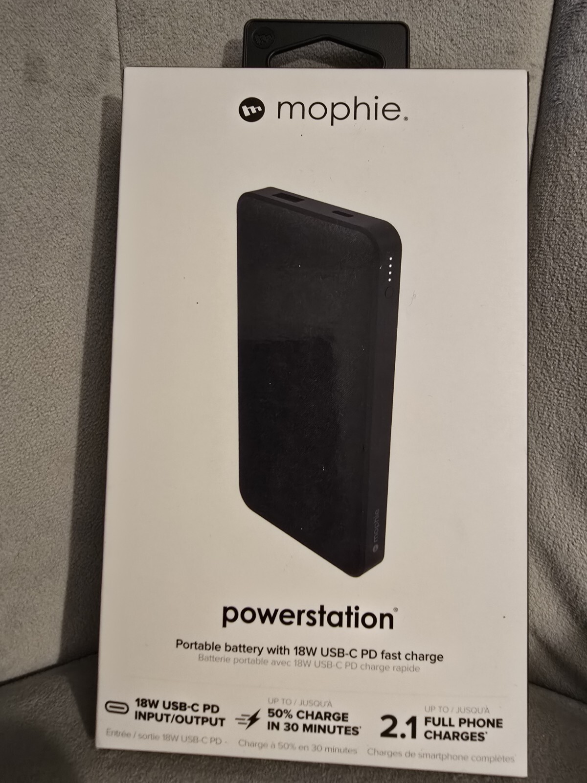 Mophie Powerstation Wireless 10,000mAh USB-C Power Bank with Qi Charging