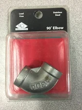 Smith-Cooper S3014E 003B 3/8 in. FPT x 3/8 in. Dia. FPT Stainless Steel 90 Degre