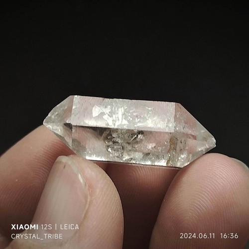 6g Natural Herkimer Diamond Quartz Crystal Double Terminating Healing 4707 - Picture 9 of 21
