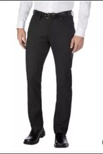Urban Star Men's Straight Leg Stretch 5 Pocket Pants, Black 30 x 32
