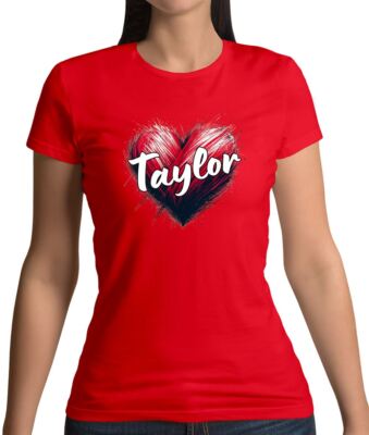 Love Taylor - Damen T-Shirt - Musik Musik Musiker Tour Gig Epochen Liebe Fan