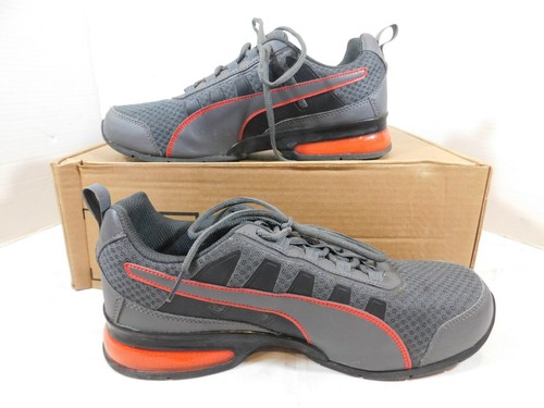 PUMA HERREN TURNSTILE LOW SNEAKERS sz 9.5 M Black Red Grey - Picture 2 of 4