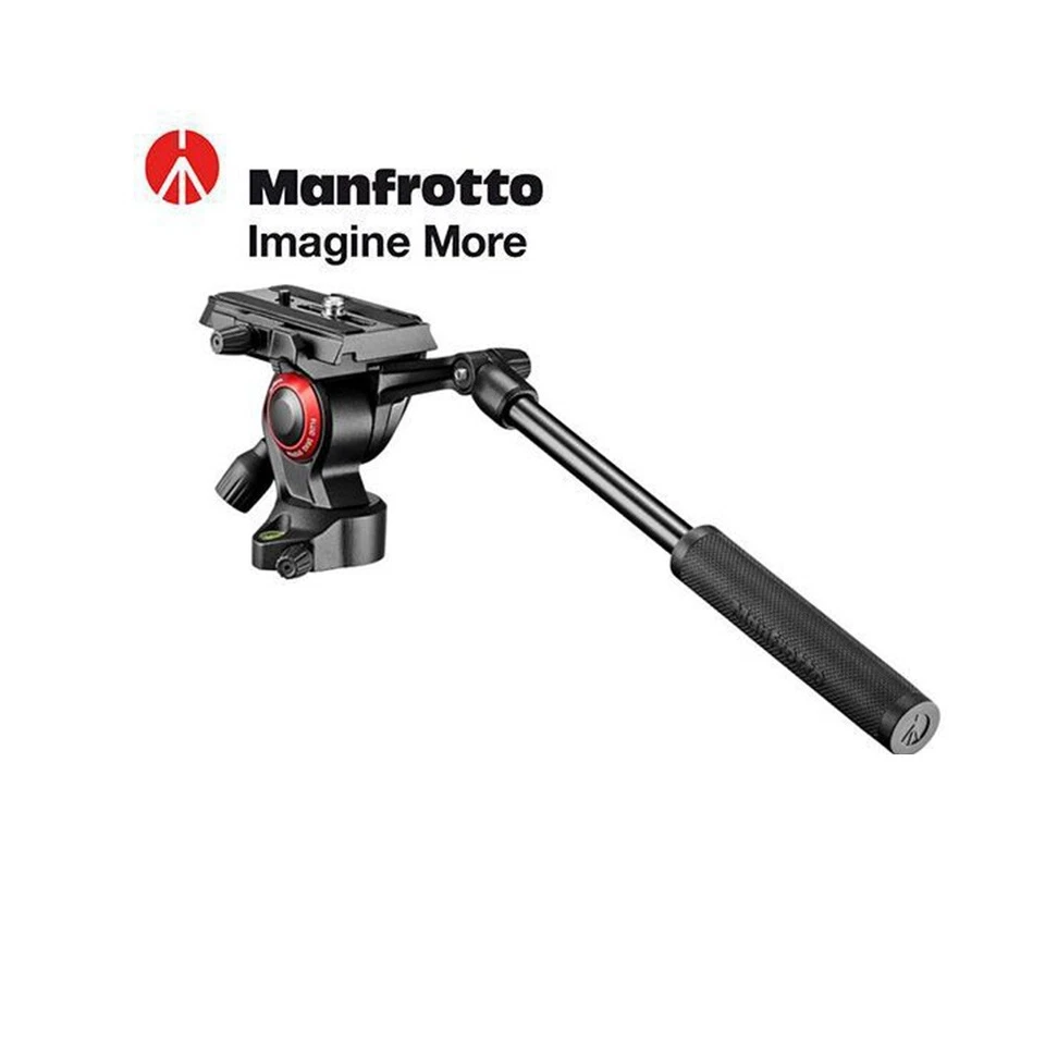 Manfrotto MVH400AH Fluid Video Head 40mm Flat Base Aluminum Tripod - Image 2 of 4