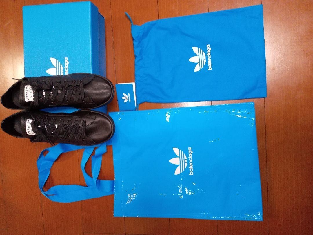 Balenciaga x Adidas Stan Smith Men's Sneakers Black Color Balenciaga x Adidas Stan Smith Men's Sneakers Black Color