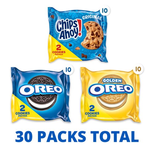 Sweet Treats Cookie Variety Pack OREO, OREO Golden & CHIPS AHOY!, School Snac... - Picture 2 of 9