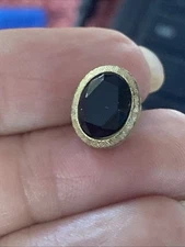 Vintage Tie Tac Tie Pin Tie Tack Black Center Swank
